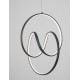 Pendant Lamp Dim Sand Black Steel&Alum&Sil L40 W39 H120 LED 43W 1895lm 3000K 