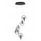 Pendant Lamp Dim Sand Black Steel&Alum&Sil D40 H120 LED 60W 2310lm 3000K 