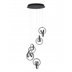 Pendant Lamp Dim Sand Black Steel&Alum&Sil D40 H120 LED 60W 2310lm 3000K 