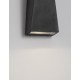 Anthracite Die-Casting Aluminium & Clear Glass LED 6 Watt 62Lm 3000K 200-240 Volt IP65 Light up & Down Beam Angle 40 O L: 9 W: 9