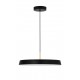 Matt Black Aluminium & Acrylic Black Fabric Wire LED 37 Watt 220-240 Volt 4275Lm 3000K IP20 D: 50 H: 130 cm 