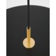 Matt Black Aluminium & Acrylic Black Fabric Wire LED 37 Watt 220-240 Volt 4275Lm 3000K IP20 D: 50 H: 130 cm 