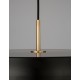 Matt Black Aluminium & Acrylic Black Fabric Wire LED 37 Watt 220-240 Volt 4275Lm 3000K IP20 D: 50 H: 130 cm 