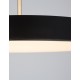 Matt Black Aluminium & Acrylic Black Fabric Wire LED 37 Watt 220-240 Volt 4275Lm 3000K IP20 D: 50 H: 130 cm 