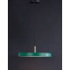 Matt Green Aluminium & Acrylic Black Fabric Wire LED 37 Watt 220-240 Volt 4275Lm 3000K IP20 D: 50 H: 130 cm 