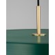 Matt Green Aluminium & Acrylic Black Fabric Wire LED 37 Watt 220-240 Volt 4275Lm 3000K IP20 D: 50 H: 130 cm 