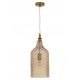 Pendant Light Champagn Glass Matt Brass Metal E271x60W D19 H120 