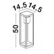 Anthracite Die-Casting Aluminium & Acrylic Diffuser LED 1.5 Watt 152Lm 3000K 3.7 Volt Beam Angle 125O IP65 Solar / Switch On/Off