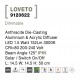Anthracite Die-Casting Aluminium & Acrylic Diffuser LED 1.5 Watt 152Lm 3000K 3.7 Volt Beam Angle 125O IP65 Solar / Switch On/Off