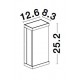 Anthracite Die-Casting Aluminium Clear Glass & Acrylic Diffuser LED 1.5 Watt 152Lm 3000K 3.7 Volt Beam Angle 87O IP65 Solar / Sw