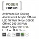 Anthracite Die-Casting Aluminium & Acrylic Diffuser LED 10 Watt 744Lm 3000K 200-240 Volt Beam Angle 113 O IP65 L: 18 W: 19 H: 5 