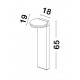 Anthracite Die-Casting Aluminium & Acrylic Diffuser LED 10 Watt 795Lm 3000K 200-240 Volt Beam Angle 113 O IP65 L: 18 W: 19 H: 65