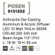 Anthracite Die-Casting Aluminium & Acrylic Diffuser LED 10 Watt 795Lm 3000K 200-240 Volt Beam Angle 113 O IP65 L: 18 W: 19 H: 65