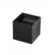 Black Aluminium LED 2x10 Watt 1950Lm 3000K 220-240 Volt 50Hz Adjustable Beam 0-90o IP54 L: 15 W: 15 H: 15 cm 