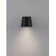 Black Aluminium Glass Diffuser LED GU10 1x7 Watt 220-240 Volt IP54 Bulb Excluded Light Down D: 10 W: 11 H: 9 cm 