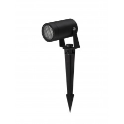 Black Aluminium & Clear Glass Honeycomb Antiglare Diffuser LED GU10 1x10 Watt 220-240 Volt Bulb Excluded IP54 D: 5.5 W: 9.5 H: 3