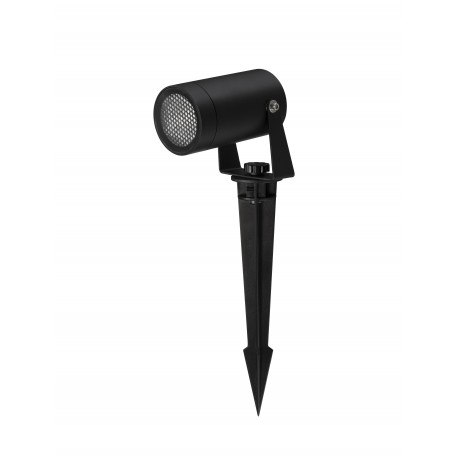 Black Aluminium & Clear Glass Honeycomb Antiglare Diffuser LED GU10 1x10 Watt 220-240 Volt Bulb Excluded IP54 D: 5.5 W: 9.5 H: 3