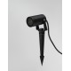 Black Aluminium & Clear Glass Honeycomb Antiglare Diffuser LED GU10 1x10 Watt 220-240 Volt Bulb Excluded IP54 D: 5.5 W: 9.5 H: 3