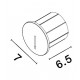 Black Aluminium LED 3 Watt 170Lm 220-240 Volt 50Hz 3000K IP54 D: 7 H: 6.5 cm Cut Out: 5.5 cm 