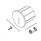 White Aluminium LED 3 Watt 170Lm 220-240 Volt 50Hz 3000K IP54 D: 7 H: 6.5 cm Cut Out: 5.5 cm 