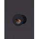 Black Aluminium LED 3 Watt 170Lm 220-240 Volt 50Hz 3000K IP54 D: 7 H: 6.5 cm Cut Out: 5.5 cm 