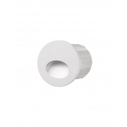 White Aluminium LED 3 Watt 170Lm 220-240 Volt 50Hz 3000K IP54 D: 7 H: 6.5 cm Cut Out: 5.5 cm 