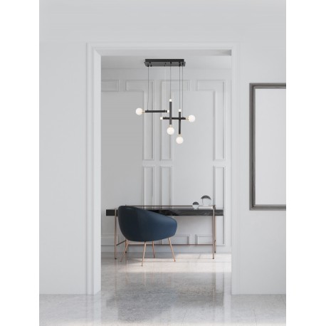 Pendant Light Black+Satin Golden LED20W 3000K L:45W:20H:120 