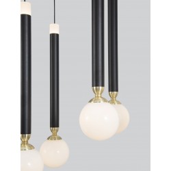 Pendant Light Black+Satin Golden LED50W 3000K L:70 W:22 H:120 