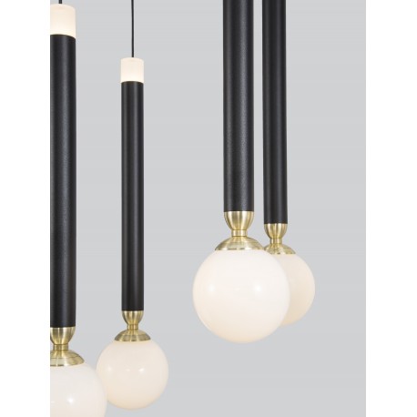 Pendant Light Black+Satin Golden LED50W 3000K L:70 W:22 H:120 