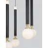 Pendant Light Black+Satin Golden LED50W 3000K L:70 W:22 H:120