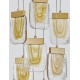 Pendant Light Painted Brushed Gold & Clear Glass LED4W*7 3000K D48 H180 