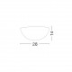 Wall lamp,IP65 Concr.& Concr.colour, Stainless steel&alum,LED,6W 