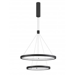 Pendant Lamp SMD Eaglerise TRIAC Driver 60W 3000K Black color 600+395*2000mm 120o IP20 