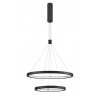 Pendant Lamp SMD Eaglerise TRIAC Driver 60W 3000K Black color 600+395*2000mm 120o IP20