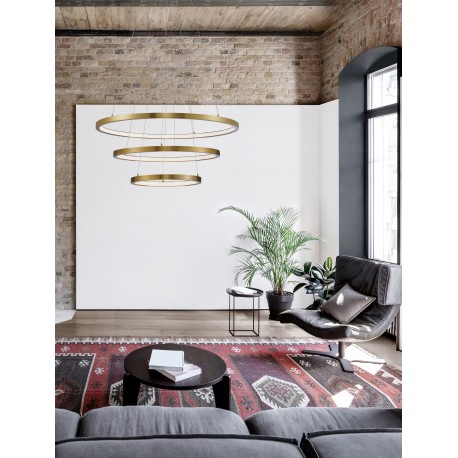 Pendant Lamp SMD Eaglerise TRIAC Driver 108W 3000K Bronze color 807+600+395*2000mm 120o IP20 