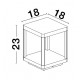 Anthracite Die-Casting Aluminium LED 8 Watt 440Lm 3000K 200-240 Volt 50Hz Beam Angle 108 O IP65 L: 18 W: 18 H: 23 cm 