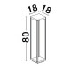 Anthracite Die-Casting 512Lm 3000K 200-240 Volt 50Hz Beam Angle 108O IP65 L: 18 W: 18 H: 80 cm 