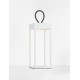 Sandy White Aluminium LED 4 Watt 3.7 Volt 223Lm 3000K IP54 Switch On/Off USB Wire L: 12 W: 12 H: 30 cm 