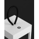 Sandy White Aluminium LED 4 Watt 3.7 Volt 223Lm 3000K IP54 Switch On/Off USB Wire L: 12 W: 12 H: 30 cm 