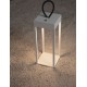 Sandy White Aluminium LED 4 Watt 3.7 Volt 223Lm 3000K IP54 Switch On/Off USB Wire L: 12 W: 12 H: 30 cm 