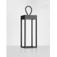 Sandy Black Aluminium LED 4 Watt 3.7 Volt 223Lm 3000K IP54 Switch On/Off USB Wire L: 12 W: 12 H: 30 cm 