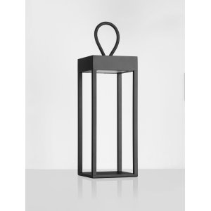 Sandy Black Aluminium LED 4 Watt 3.7 Volt 223Lm 3000K IP54 Switch On/Off USB Wire L: 12 W: 12 H: 30 cm 