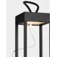 Sandy Black Aluminium LED 4 Watt 3.7 Volt 223Lm 3000K IP54 Switch On/Off USB Wire L: 12 W: 12 H: 30 cm 