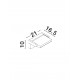 Sandy Black Aluminium LED 20 Watt 220-240 Volt 1261Lm 3000K IP54 L: 21 W: 10 H: 17 cm 