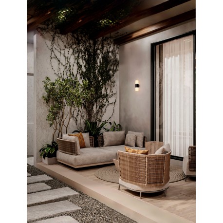 Sandy Black Aluminium LED 10 Watt 220-240 Volt 893Lm 3000K IP65 D: 10 H: 28 cm 