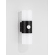 Sandy Black Aluminium LED 10 Watt 220-240 Volt 893Lm 3000K IP65 With Sensor D: 11.5 H: 28 cm 