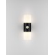 Sandy Black Aluminium LED 10 Watt 220-240 Volt 893Lm 3000K IP65 With Sensor D: 11.5 H: 28 cm 