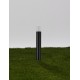Sandy Black Aluminium LED 10 Watt 220-240 Volt 685Lm 3000K IP65 D: 8 H: 60 cm 
