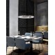 Pendant Light Chrome & Deep Satin White LED47.5W 3000K Dim 2280lm D62 H120 