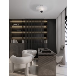 Sandy Black & White Aluminium LED 11 Watt 220-240Volt 908Lm 3000K IP20 D: 34 H: 24 cm 